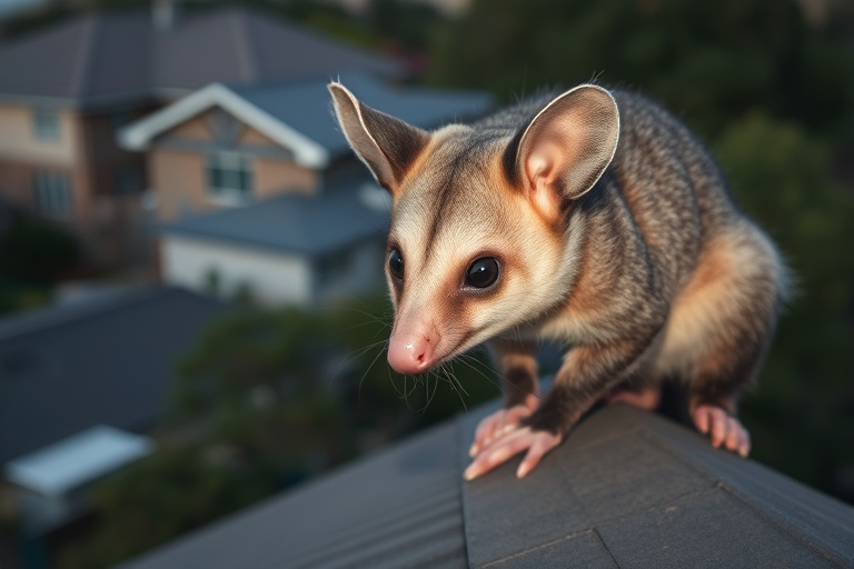 Possum in Beaconsfield residential area